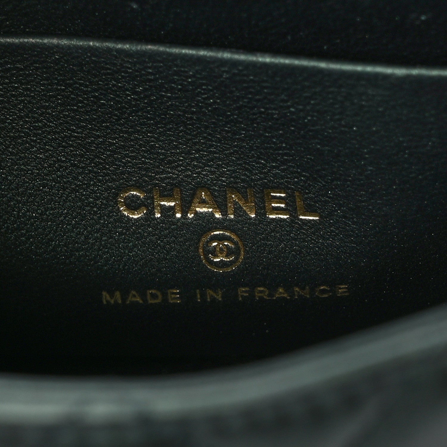 Chanel Iridescent Lambskin Quilted Top Handle Flap Clutch With Chain Dark Green 5 of 15