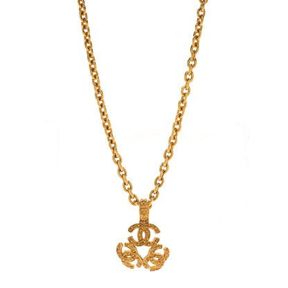 Chanel Metal Triple CC Chain Necklace Gold 1 of 5