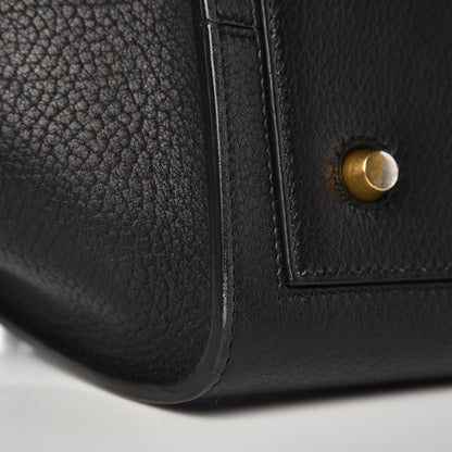 Celine Crisped Calfskin Mini Tie Knot Tote Black 10 of 11