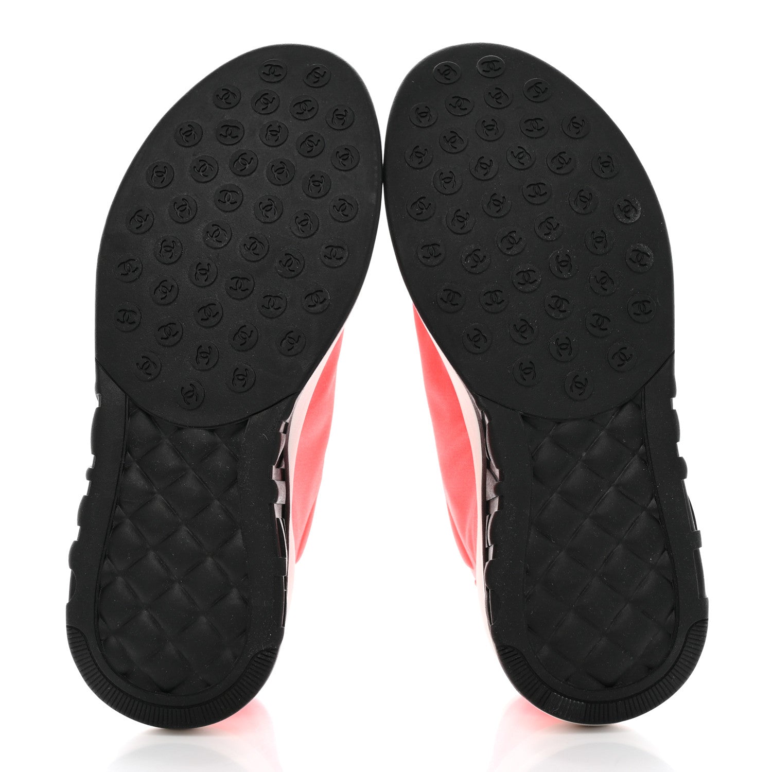 Chanel Lycra CC Sneakers 37 Orange 5 of 9
