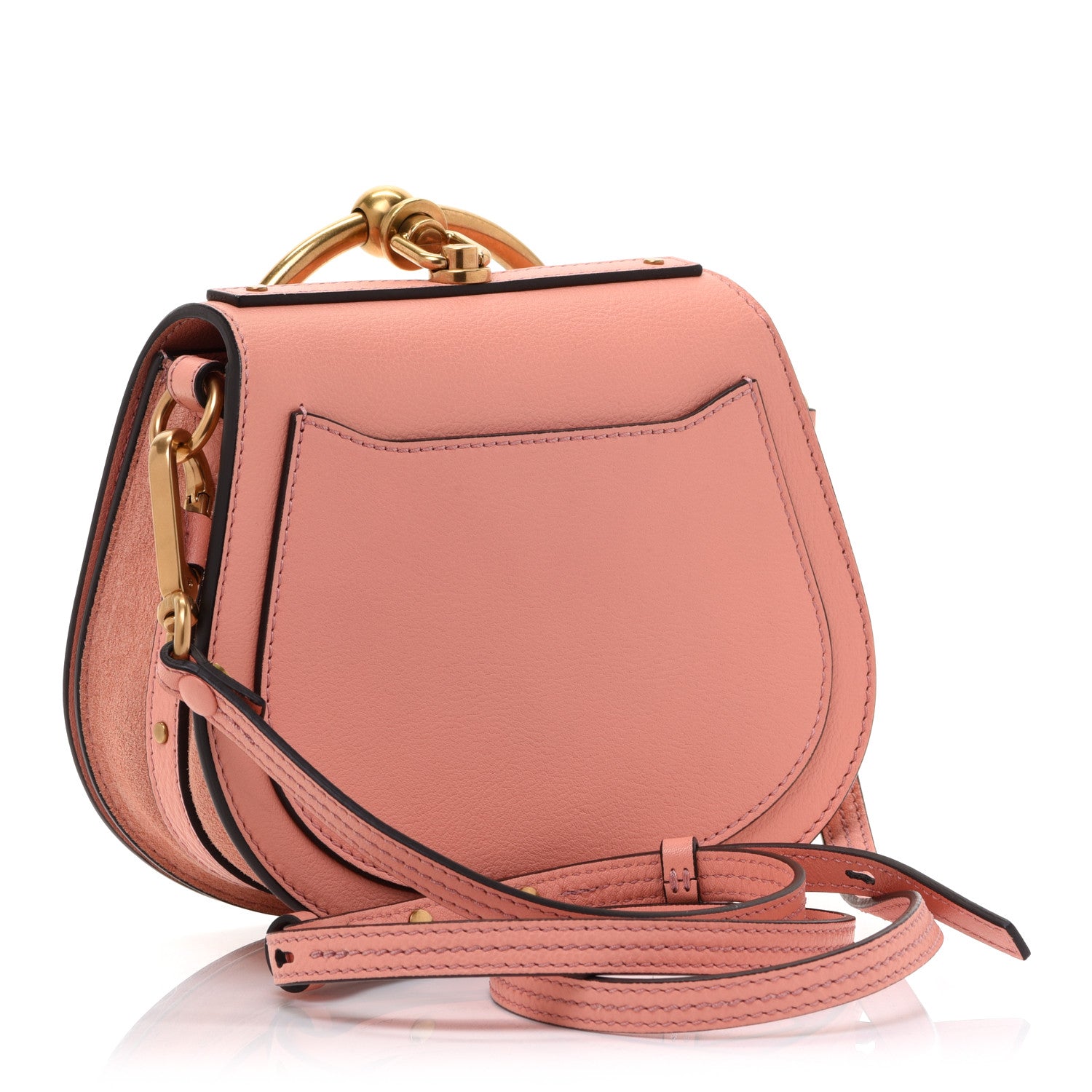 Chloe Calfskin Suede Small Nile Bracelet Bag Ideal Blush 3 of 11