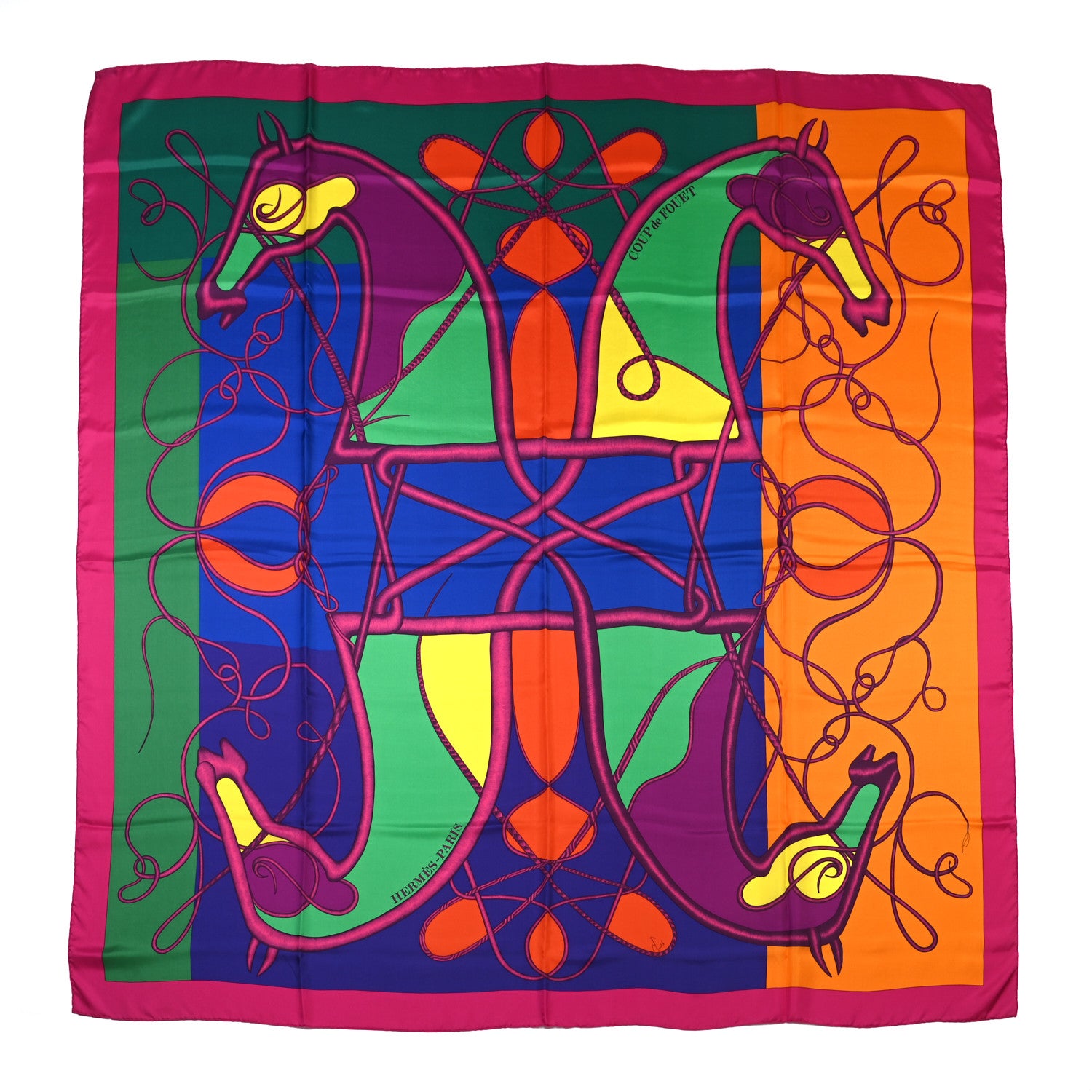 Hermes Silk Coup de Fouet Scarf 140 872113 – FASHIONPHILE