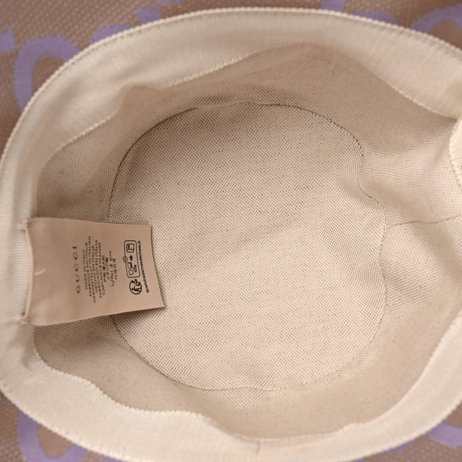 Gucci Monogram Jumbo GG Mosteria Bucket Hat L Beige Lapis 7 of 10