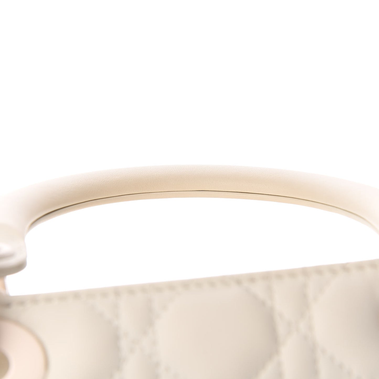 Ultra Matte Calfskin Cannage Medium Lady Dior Latte