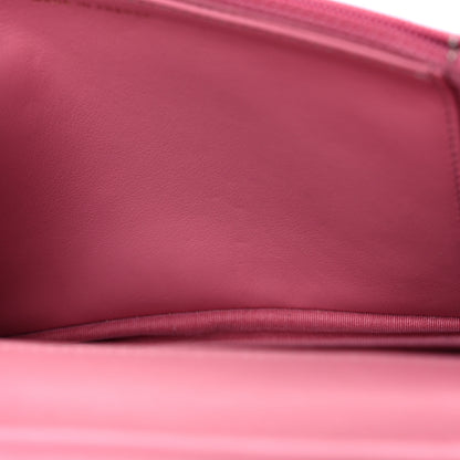 Chanel Caviar Quilted Boy Wallet On Chain WOC Pink 16 of 19