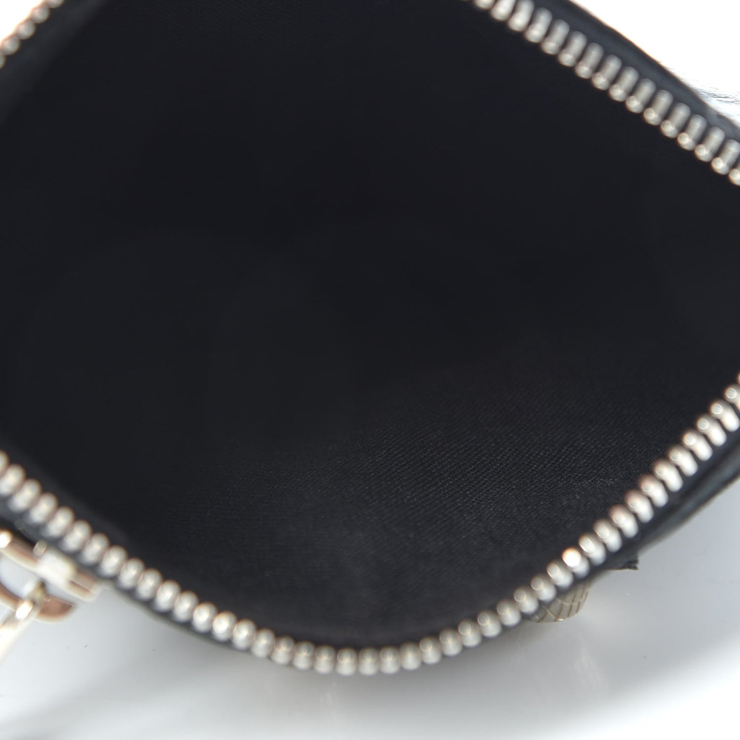 Agneau Giant 12 Silver Hardware M Porte-Monnaie Coin Purse Black