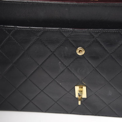 Chanel Lambskin Quilted Medium Double Flap Black 22 of 22
