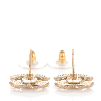 Chanel Pearl CC Earrings Gold 4 of 5