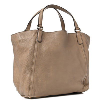 Gucci Pebbled Calfskin Medium Soho Shoulder Bag Camelia 2 of 12