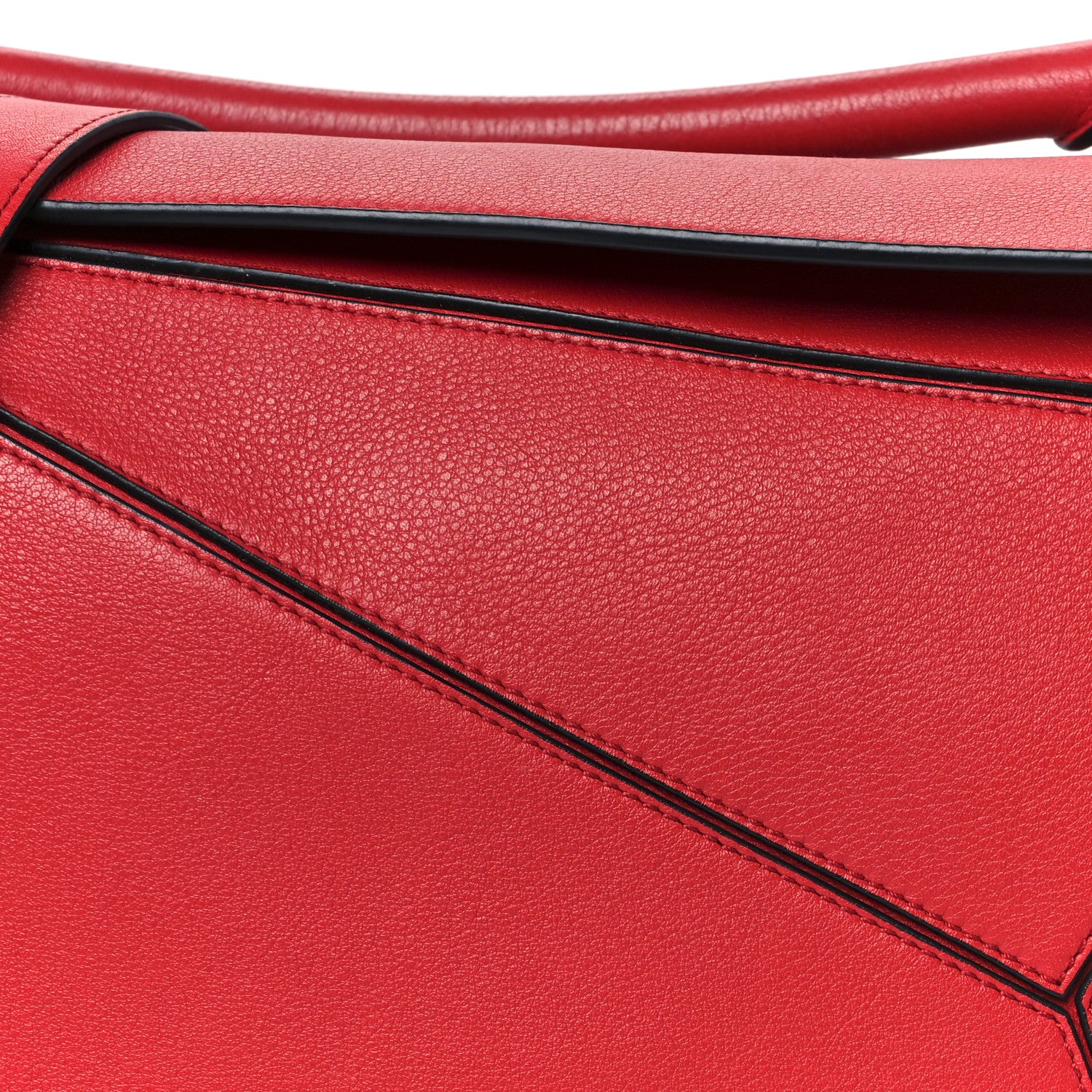 Loewe Calfskin Medium Puzzle Bag Scarlet 9 of 11