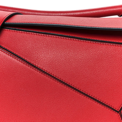 Loewe Calfskin Medium Puzzle Bag Scarlet 9 of 11
