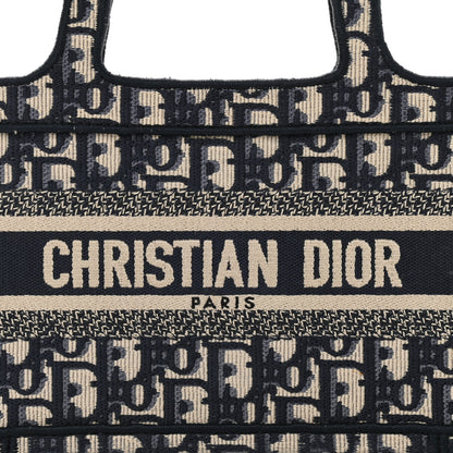 Christian Dior Oblique Mini Book Tote Blue Multicolor 9 of 12