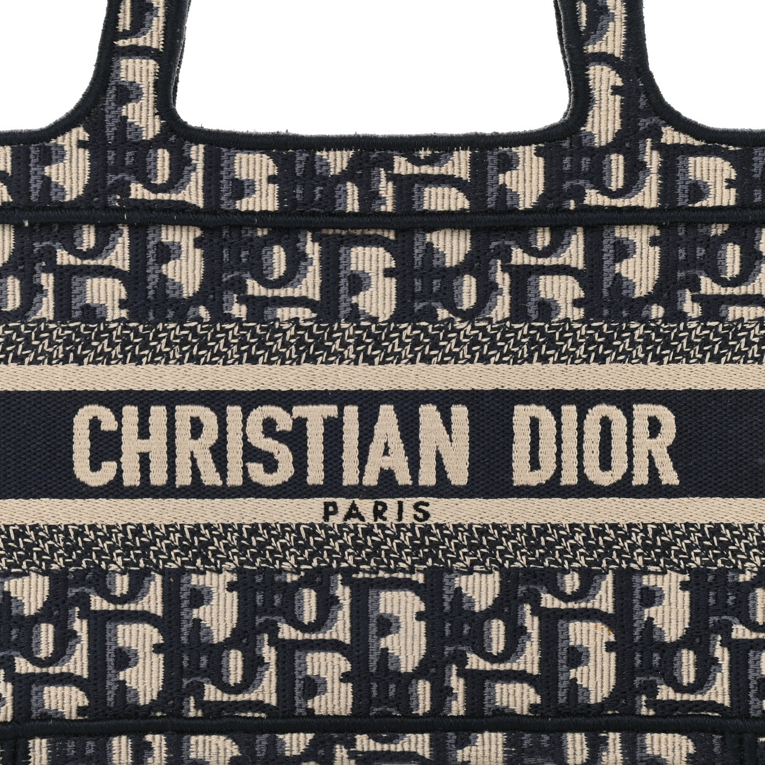 Christian Dior Oblique Mini Book Tote Blue Multicolor 9 of 12