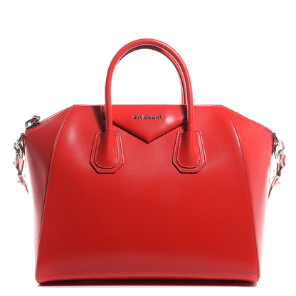 Givenchy Shiny Lord Calfskin Medium Antigona Medium Red 1 of 13