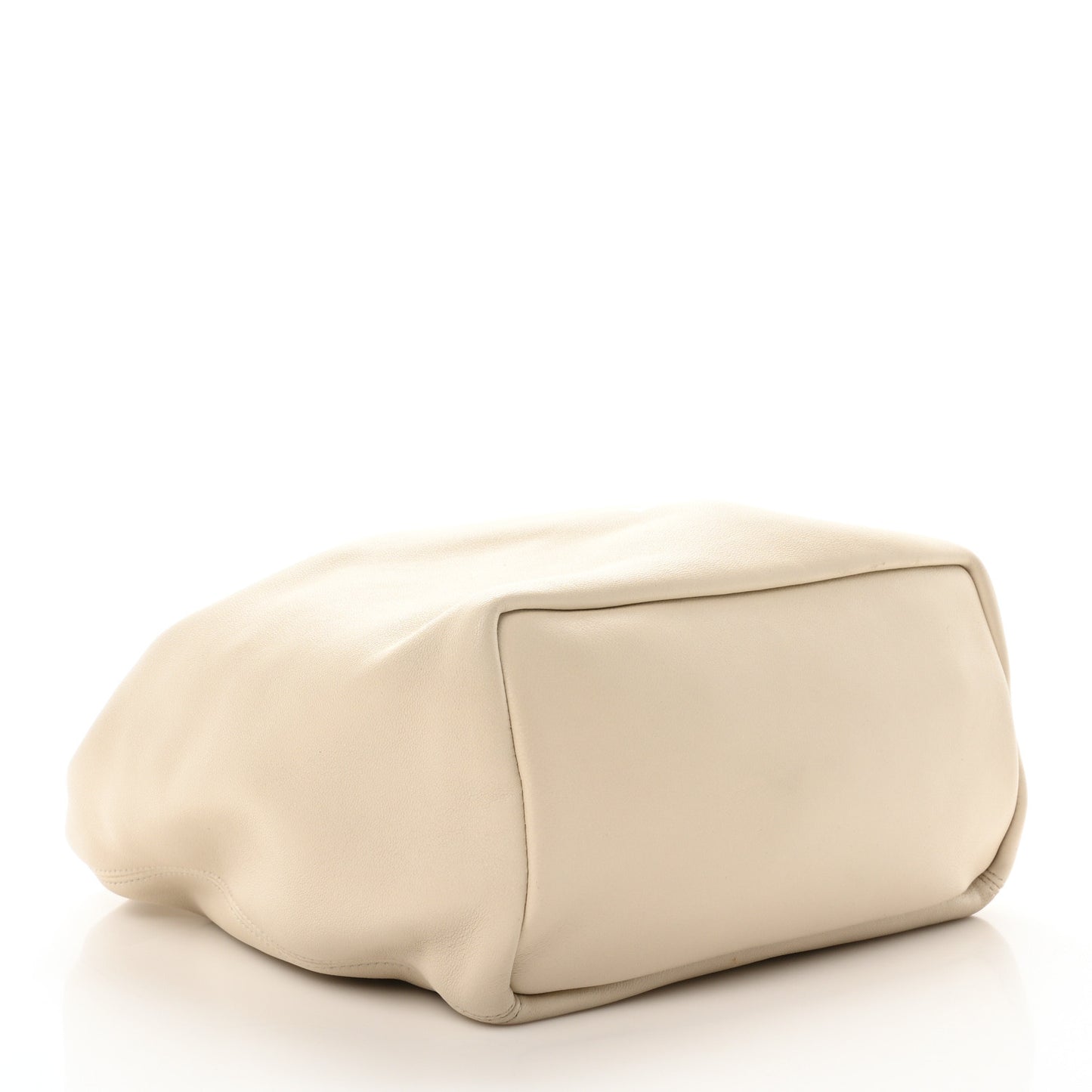 Buttery Nappa Lambskin Small Squeeze Bag Sea Salt