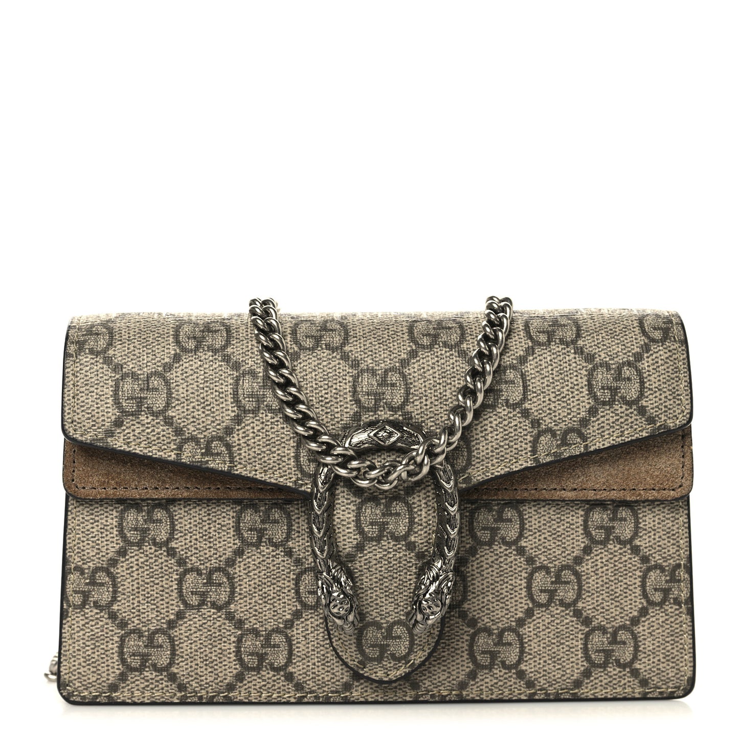 GG Supreme Monogram Super Mini Dionysus Shoulder Bag Taupe