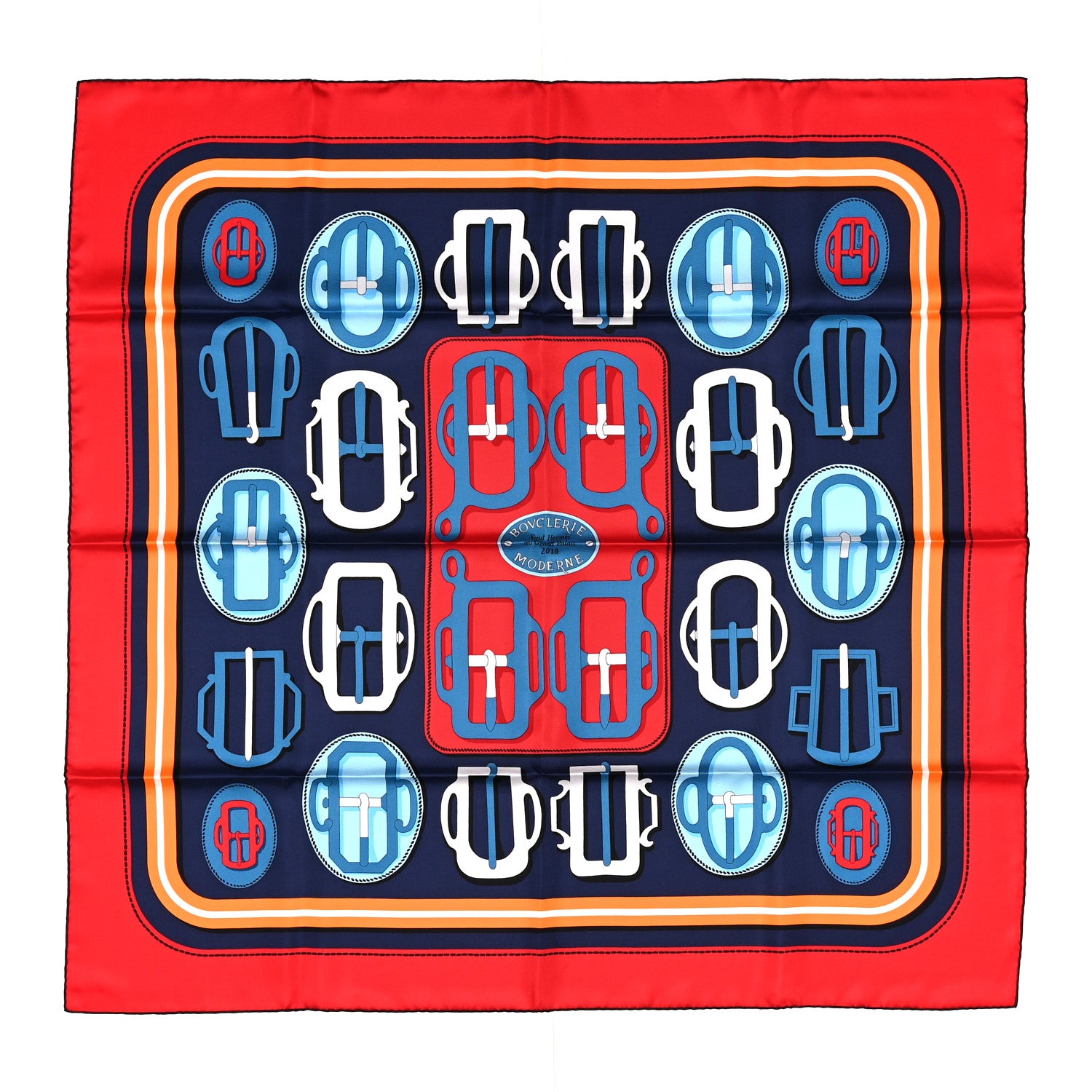 Hermes Silk Bouclerie Moderne Scarf 90 1 of 4