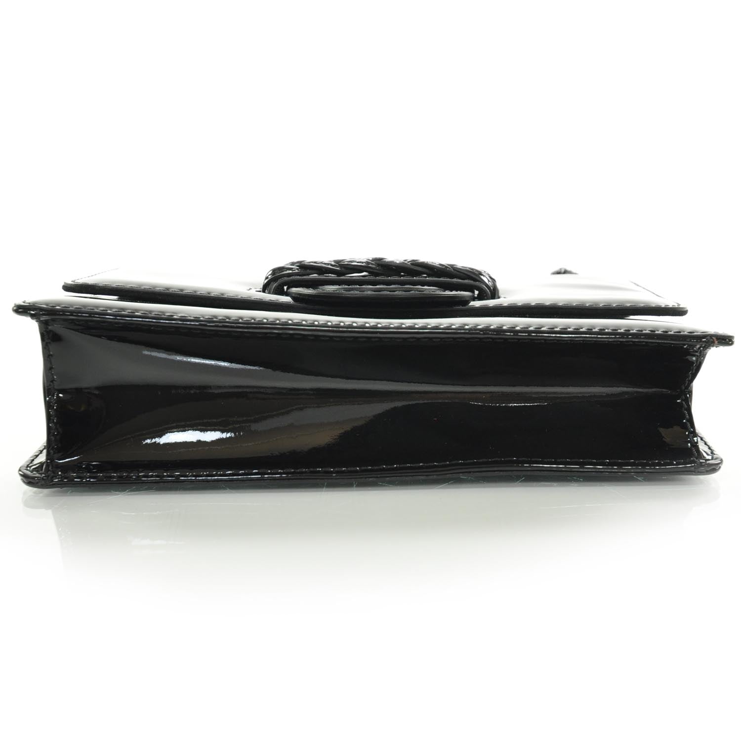 Valentino Garavani Patent Histoire Shoulder Bag Black 4 of 9