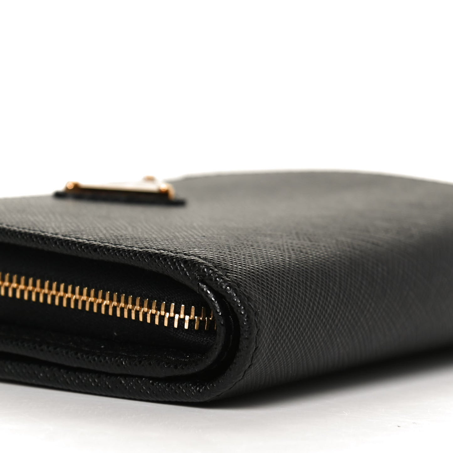 Saffiano Metal Compact Wallet Black