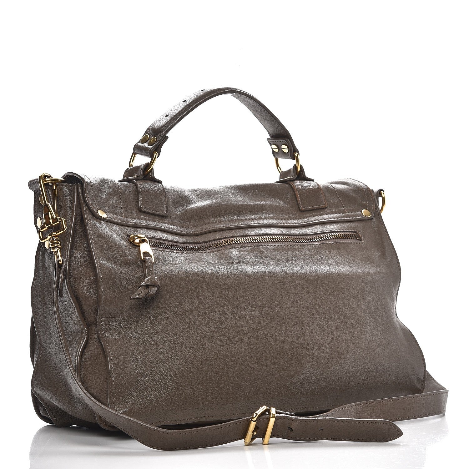 Proenza Schouler Lambskin Medium PS1 Satchel Smoke 4 of 14