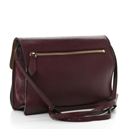 Burberry Derby Calfskin House Check Small Macken Crossbody Bag Mahogany Red 3 of 16