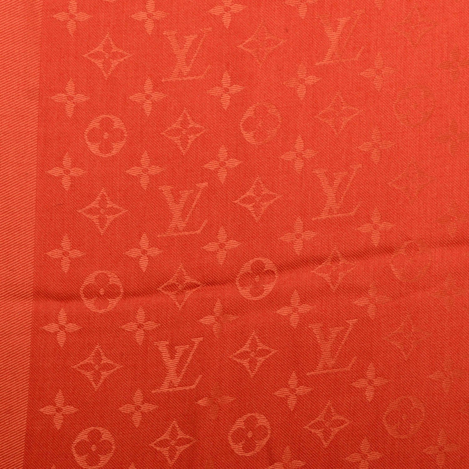 Louis Vuitton Wool Silk Monogram Shawl Orient 1 of 5