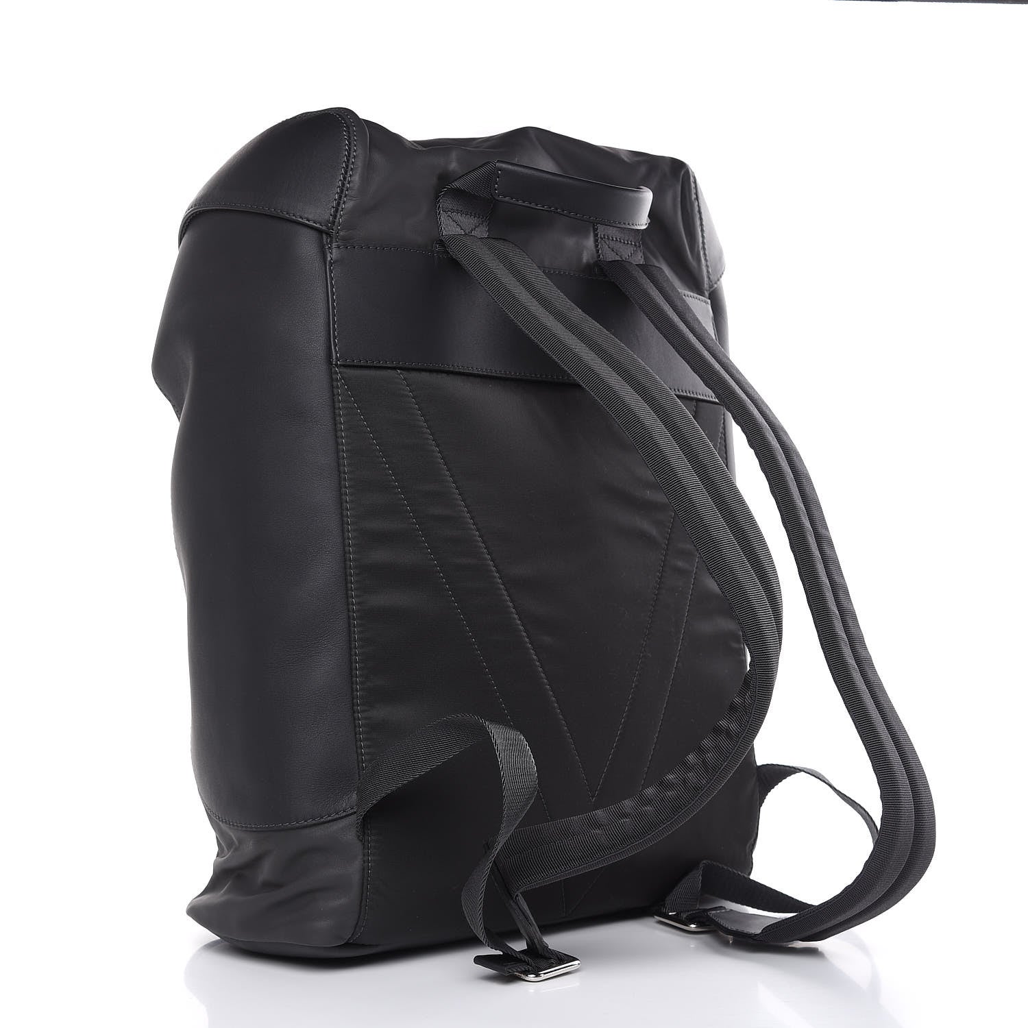 Louis Vuitton Calfskin Nylon V Line Pulse Backpack Asphalt 3 of 9