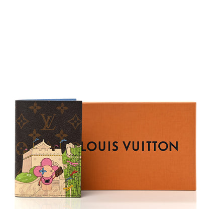 Louis Vuitton Monogram 2021 Christmas Animation China Passport Cover Myosotis Blue 7 of 7