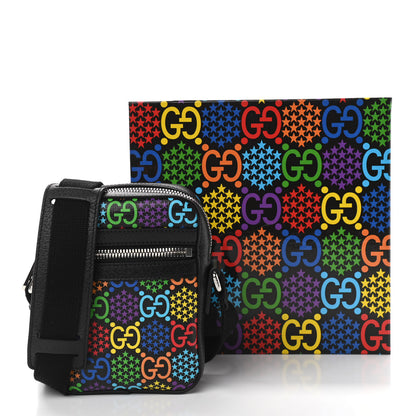 Gucci GG Supreme Monogram Psychedelic Messenger Bag Black 11 of 11