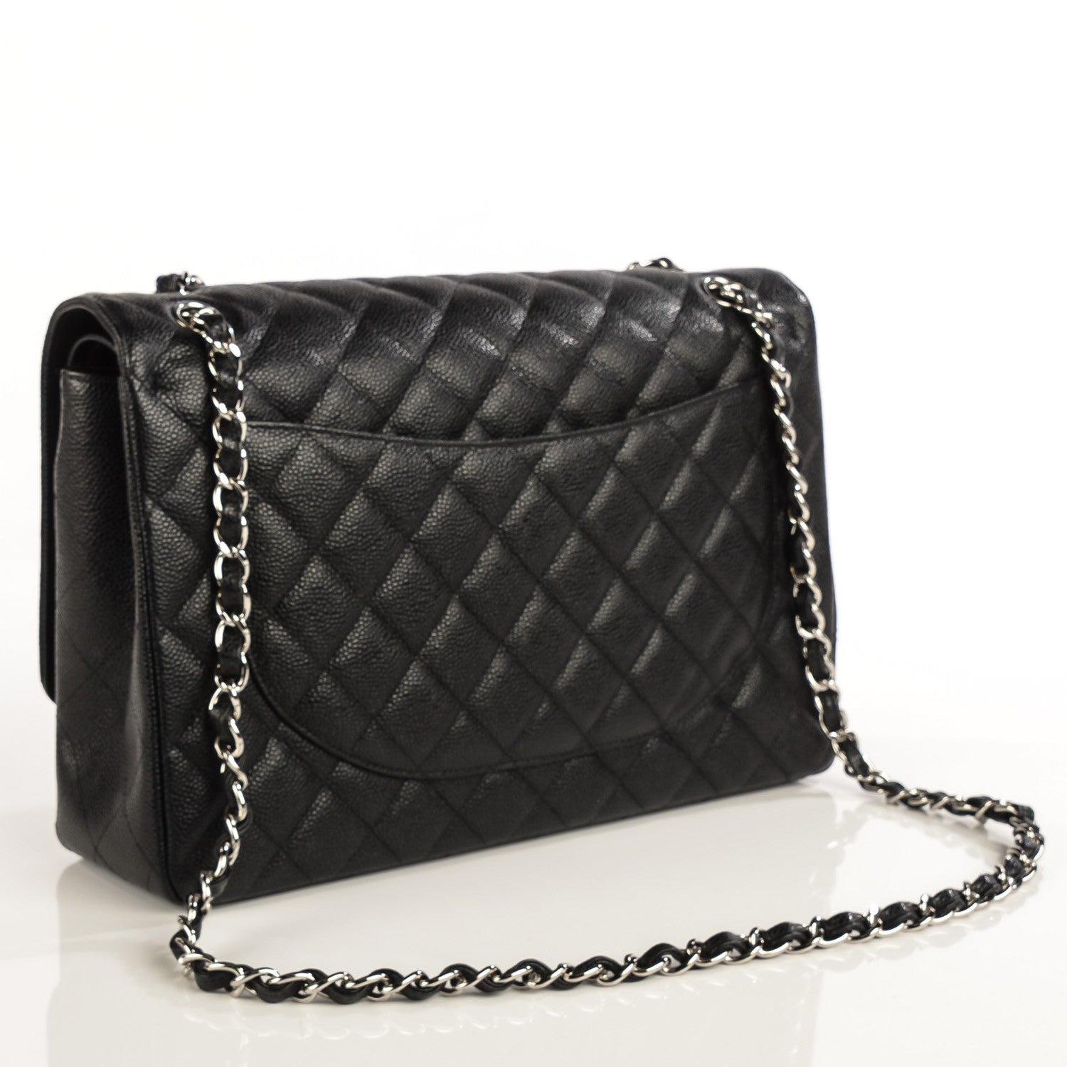 Chanel Caviar Quilted Maxi Double Flap Black 4 of 17