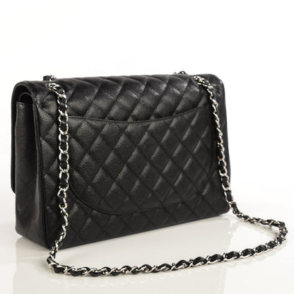 Chanel Caviar Quilted Maxi Double Flap Black 4 of 17