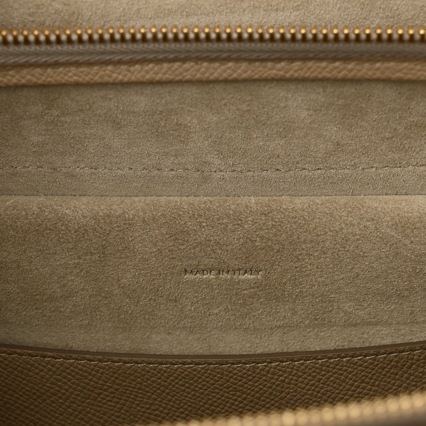 Baby Grained Calfskin Micro Belt Bag Light Taupe
