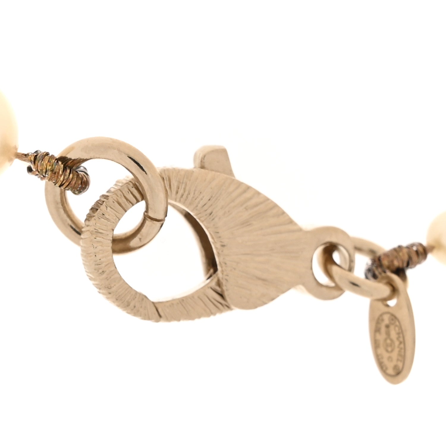 Chanel Pearl Multistrand CC Long Necklace Pearly White 4 of 6