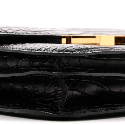 Hermes Matte Alligator Constance 18 Black 10 of 15