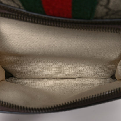 Gucci GG Supreme Monogram Calfskin Web Small Ophidia Day Backpack Beige Ebony New Acero 6 of 11
