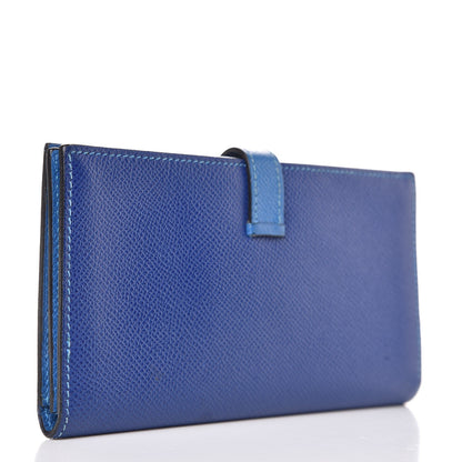 Hermes Epsom Bi Color Bearn Wallet Bleu Sapphire Izmir 3 of 13
