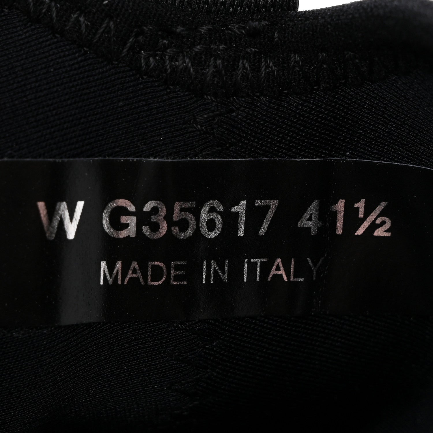 Chanel Velvet Calfskin Mixed Fibers CC Sneakers 41.5 Black 9 of 10