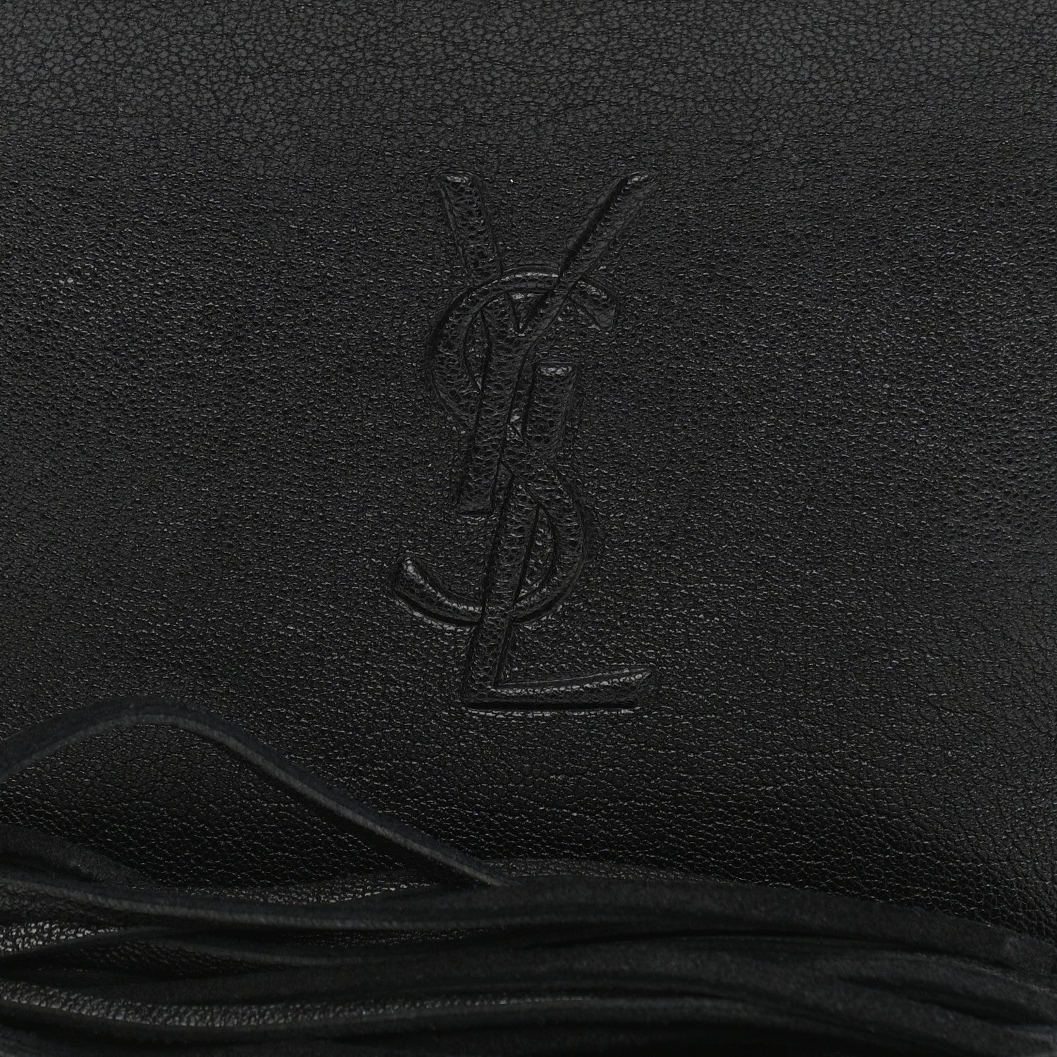 Saint Laurent Lambskin Monogram Lou Belt Bag Black 8 of 10
