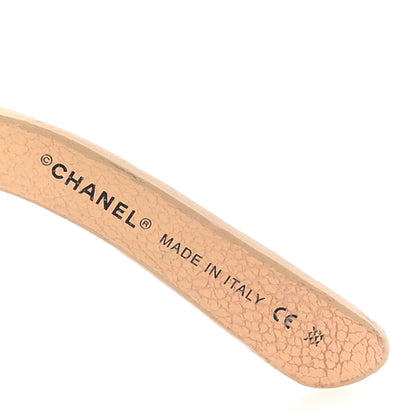 Chanel Metallic Quilted CC Sunglasses 4157-Q Beige 5 of 9