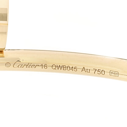 Cartier 18K Yellow Gold Small Juste Un Clou Bracelet 16 4 of 5