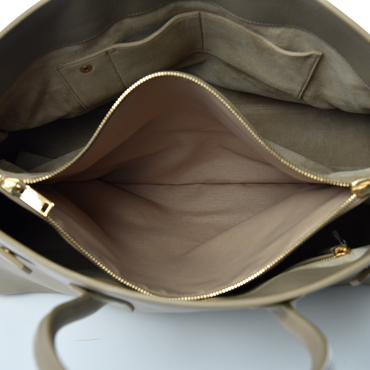 Calfskin Large Sac De Jour Carryall Beige