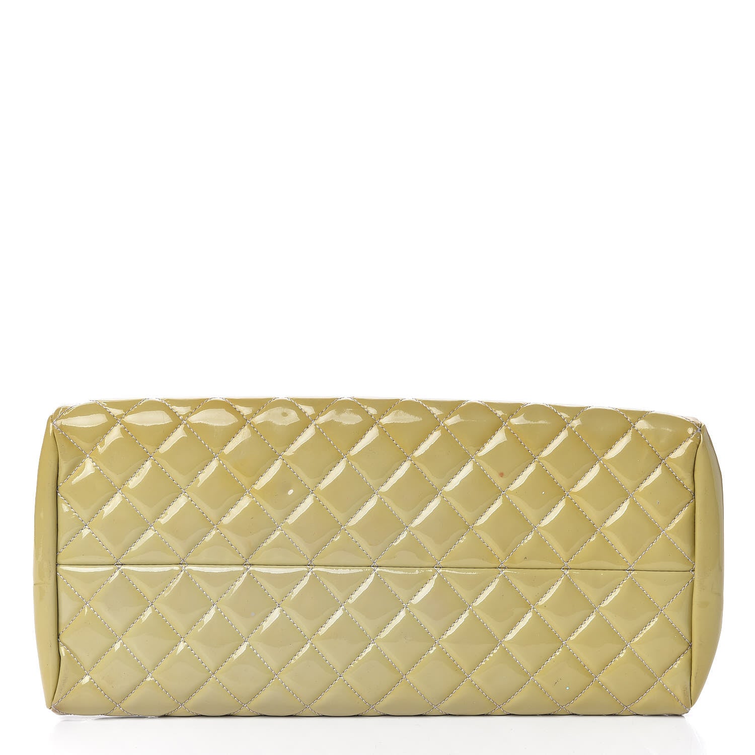 Chanel Patent Quilted Medium Just Mademoiselle Yellow 5 of 16