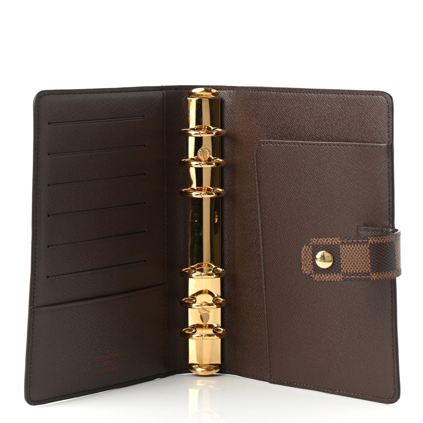 Damier Ebene Medium Ring Agenda Cover