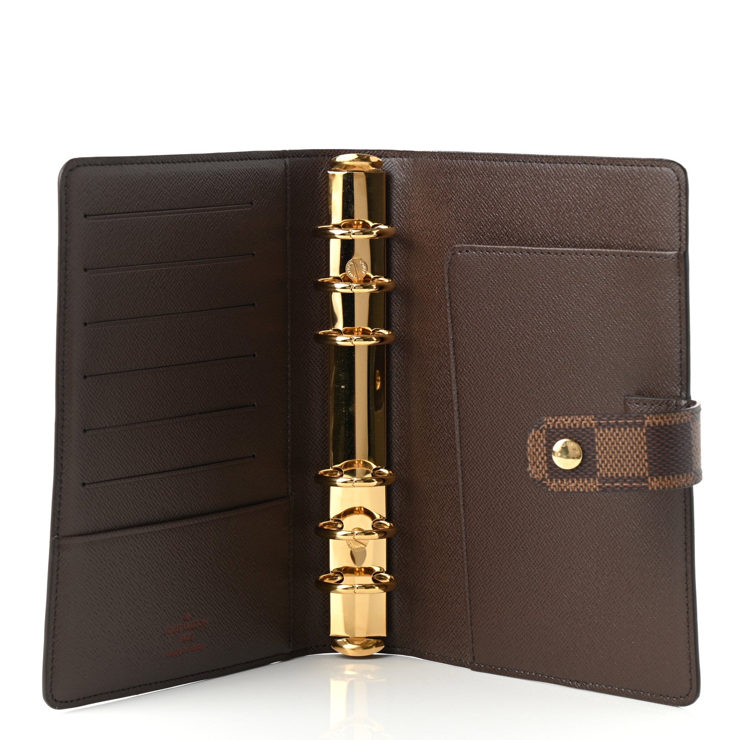 Louis Vuitton Damier Ebene Medium Ring Agenda Cover 5 of 6
