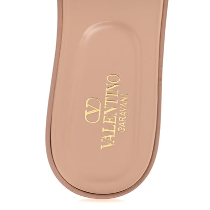 Valentino Garavani Calfskin Vlogo Flat Slide Sandals 40 Rose Canelle 7 of 10
