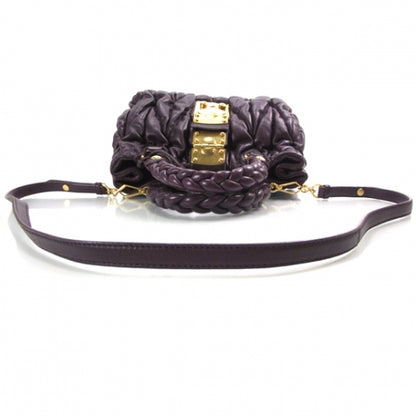 Miu Miu Lambskin Small Matelasse Coffer Purple 6 of 12