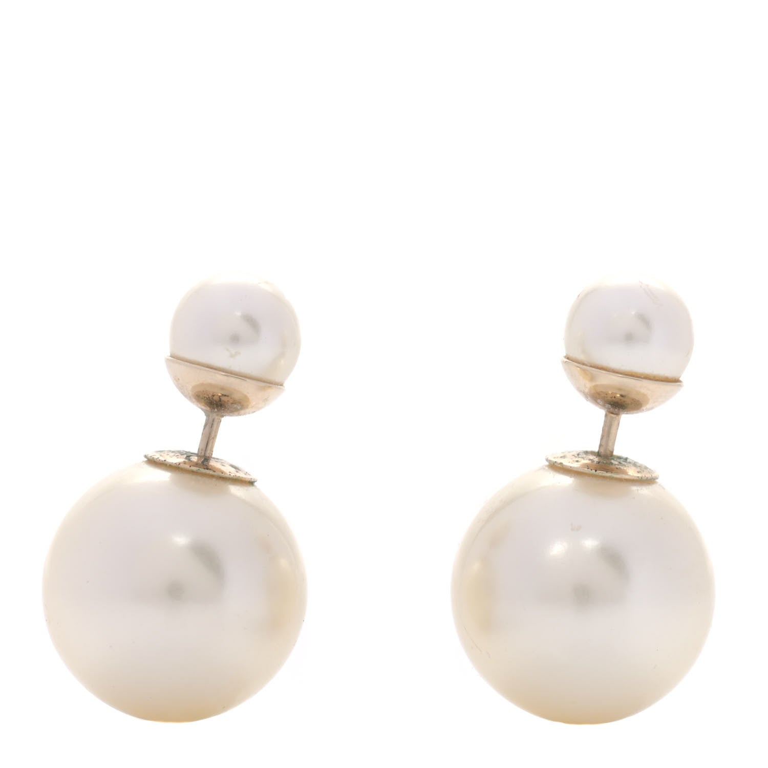 Christian Dior Pearl Mise En Dior Tribal Earrings 1 of 4