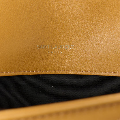 Saint Laurent Lambskin Chevron Quilted Small Loulou Bag Sunflower 7 of 12