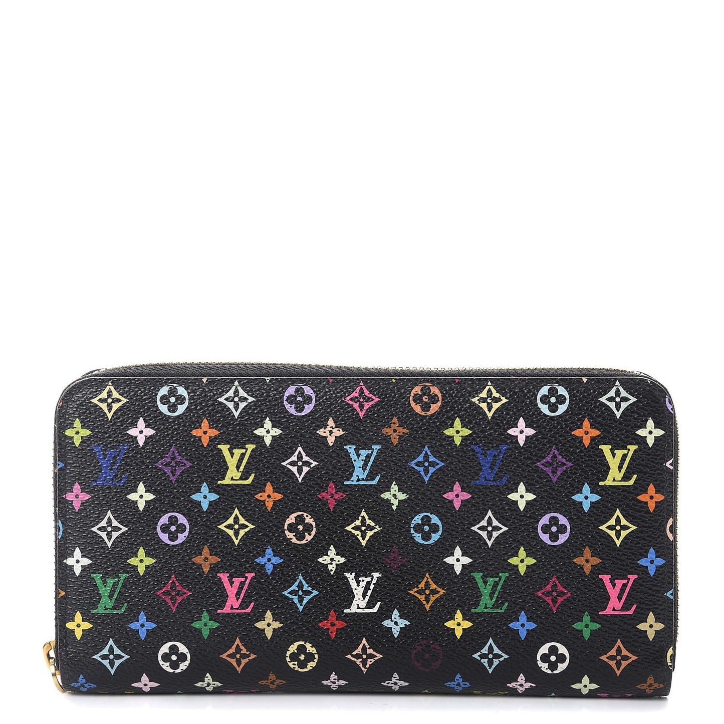 Monogram Multicolor Zippy Wallet Black Violet