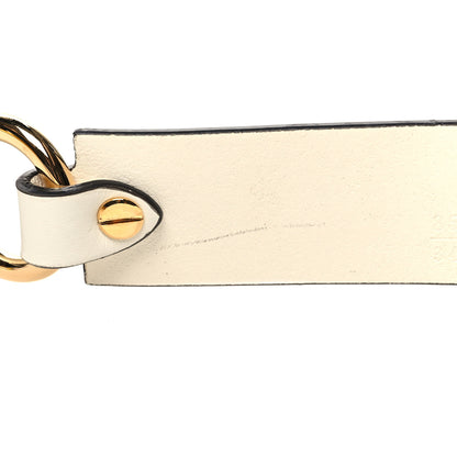 Versace X FENDI Calfskin Fendace Logo Belt 85/34 White 4 of 4